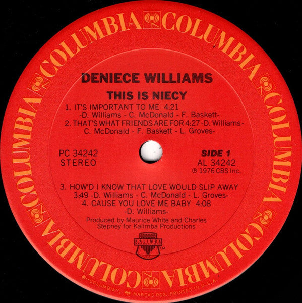 Deniece Williams : This Is Niecy (LP, Album)