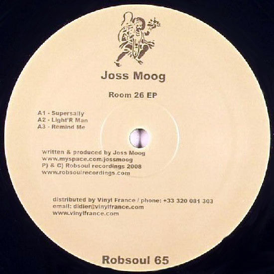 Joss Moog : Room 26 EP (12", EP)