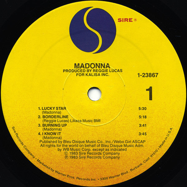 Madonna : Madonna (LP, Album, RE, All)