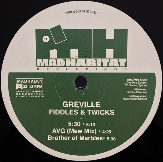 Greville : Fiddles & Twicks (12")