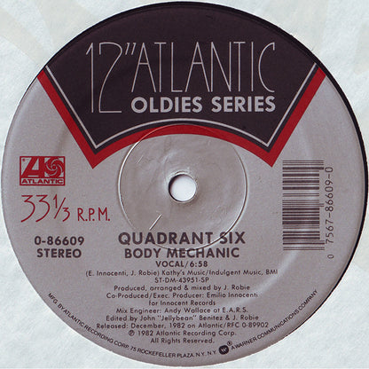 Nu Shooz / Quadrant Six : Point Of No Return / Body Mechanic (12")