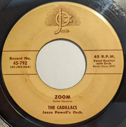 The Cadillacs : Zoom / You Are (7", Single)