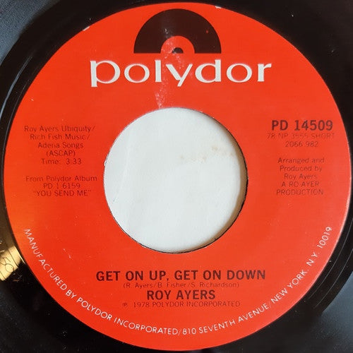 Roy Ayers : Get On Up, Get On Down (7", Single, Styrene)