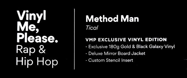 Method Man : Tical (LP, Album, Club, RE, Gol)