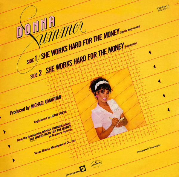 Donna Summer : She Works Hard For The Money (12", Single)