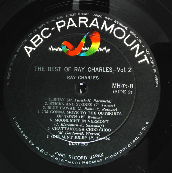 Ray Charles : The Best Of Ray Charles  - Vol.2 (LP, Comp, Mono)