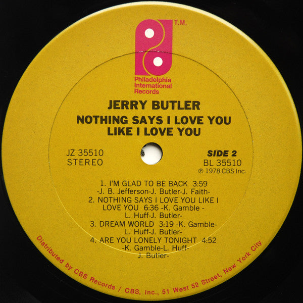 Jerry Butler : Nothing Says I Love You Like I Love You (LP, Album, Ter)