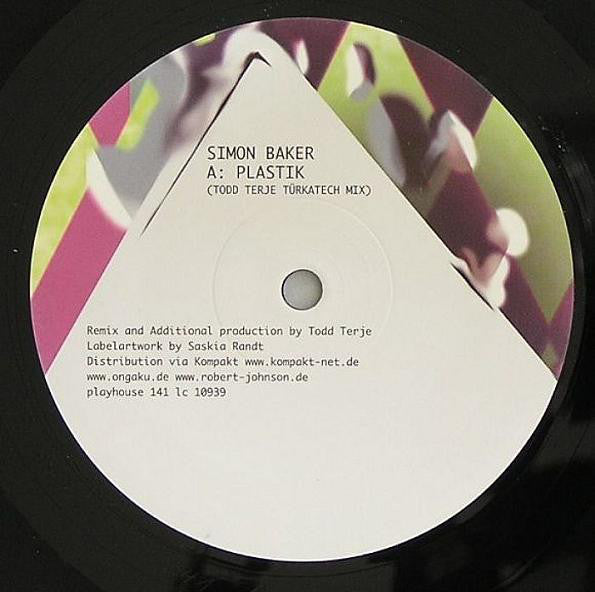 Simon Baker : Plastik (12", S/Sided)