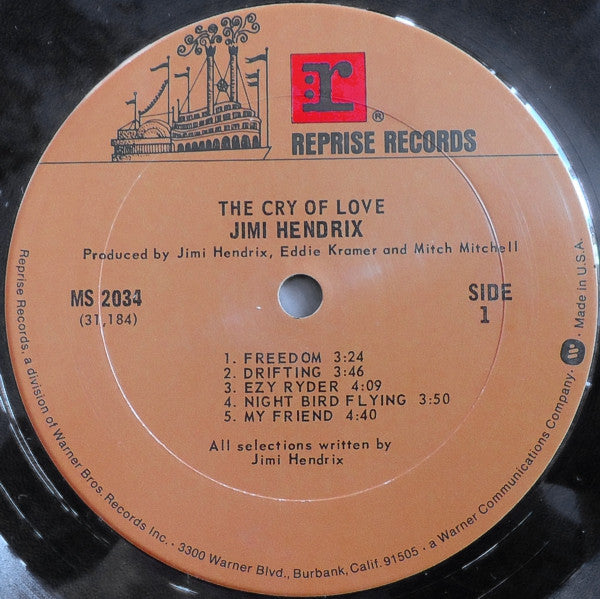 Jimi Hendrix : The Cry Of Love (LP, Album, RE, Gat)