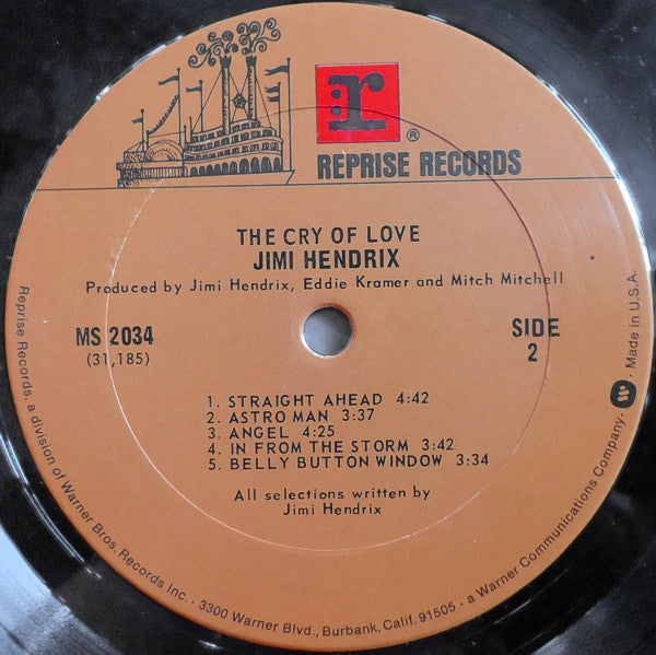 Jimi Hendrix : The Cry Of Love (LP, Album, RE, Gat)