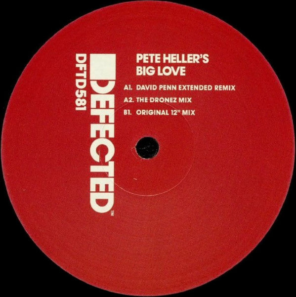 Pete Heller's Big Love : Big Love (12", RE)