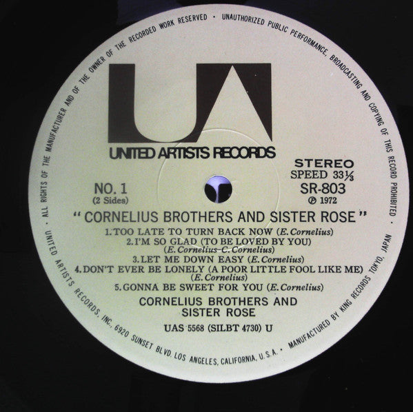Cornelius Brothers And Sister Rose* : Cornelius Brothers And Sister Rose (LP, Album)