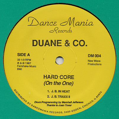 Duane & Co. : Hard Core (On The One) (12")