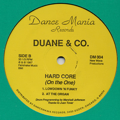 Duane & Co. : Hard Core (On The One) (12")