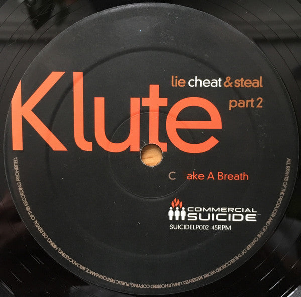 Klute : Lie Cheat And Steal Part 2 (2x12", Album)