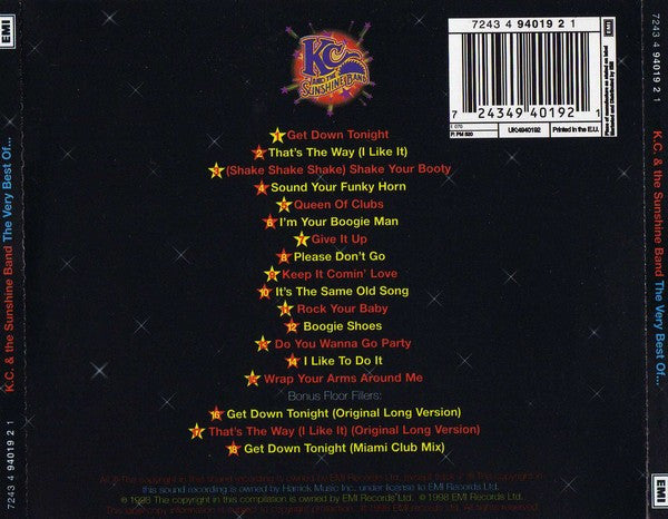 KC And The Sunshine Band* : The Very Best Of (CD, Comp)