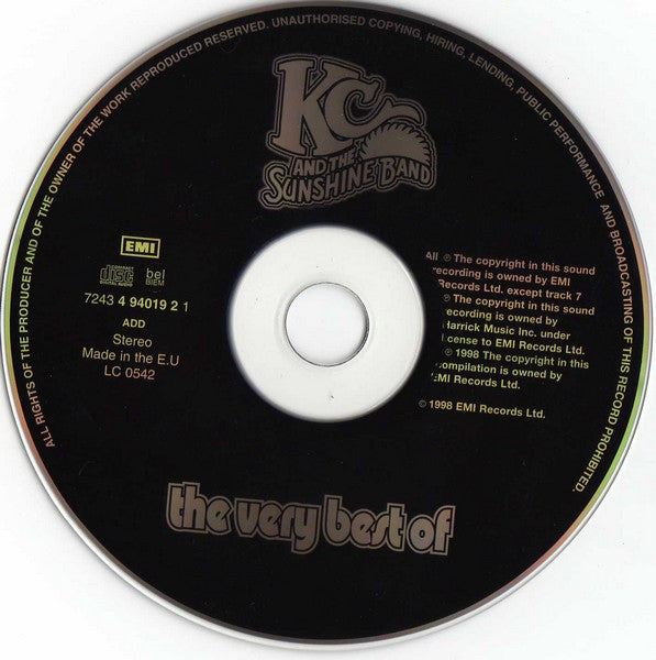 KC And The Sunshine Band* : The Very Best Of (CD, Comp)