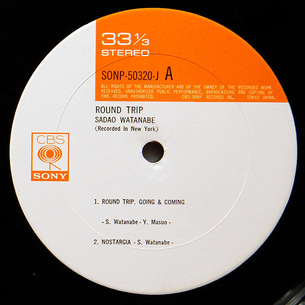Sadao Watanabe : Round Trip (LP, Album)