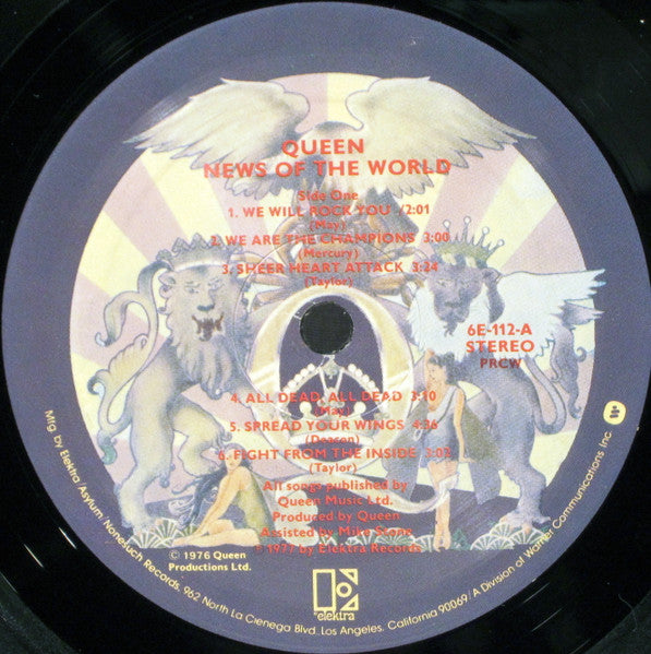 Queen : News Of The World (LP, Album, PRC)