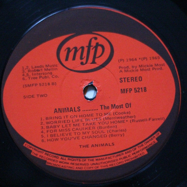 Animals* : The Most Of (LP, Comp)