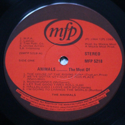 Animals* : The Most Of (LP, Comp)