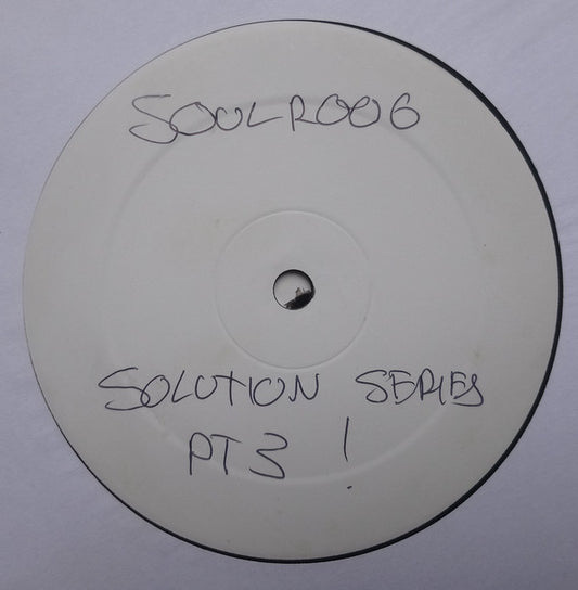 Various : Soul:ution Series 1 Part 3 (2x12", Promo, W/Lbl)