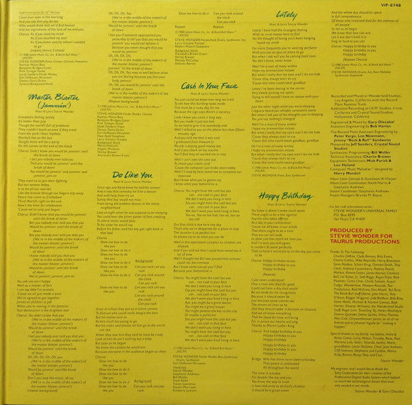 Stevie Wonder = スティービー・ワンダー* : Hotter Than July = ホッター・ザン・ジュライ (LP, Album, Gat)