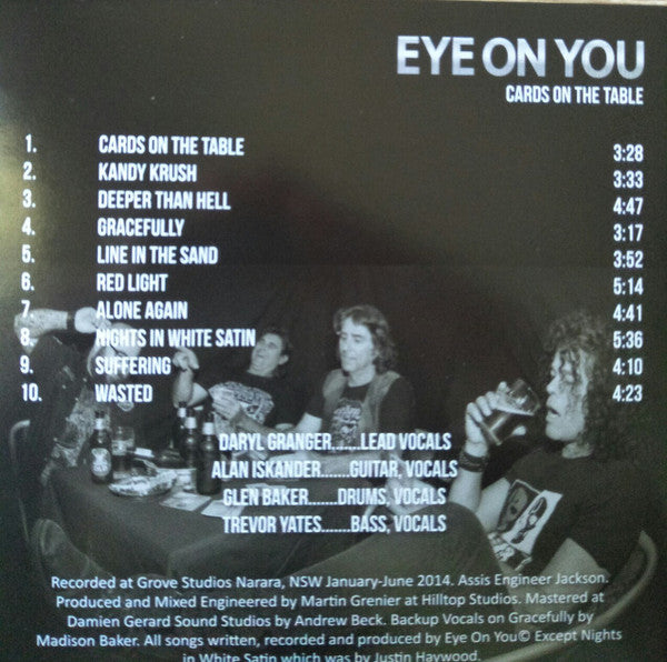 Eye On You (2) : Cards On The Table (CD, Album)