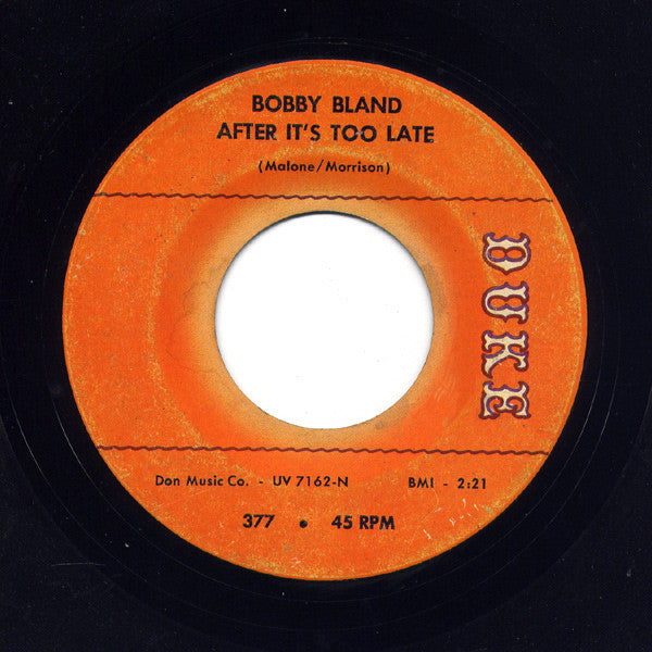 Bobby Bland : Share Your Love With Me (7")