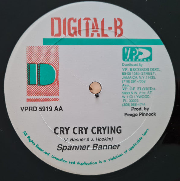 Lukie D / Spanner Banner : Love Love / Cry Cry Crying (12")