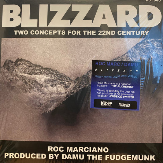 Roc Marciano & Damu The Fudgemunk : Blizzard  (7", Ltd, Ice)