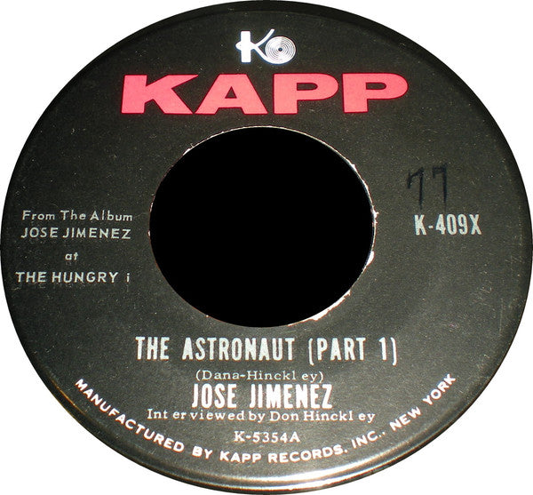 Jose Jimenez (3) : The Astronaut (7", Single, Roc)