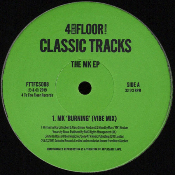 Marc Kinchen : The MK EP (12", EP)