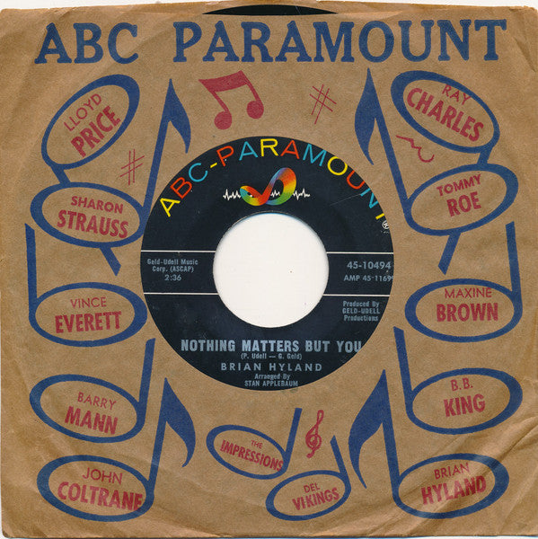Brian Hyland : Let Us Make Our Own Mistakes (7", Single)
