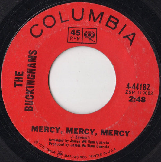 The Buckinghams : Mercy, Mercy, Mercy / You Are Gone (7", Single, Ter)