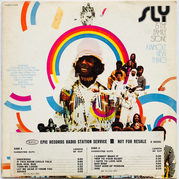 Sly & The Family Stone : A Whole New Thing (LP, Album, RE, Pit)