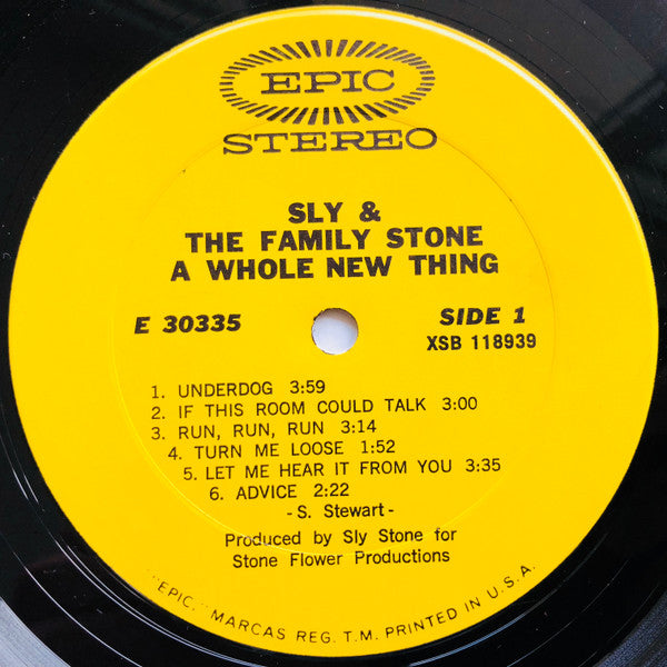 Sly & The Family Stone : A Whole New Thing (LP, Album, RE, Pit)
