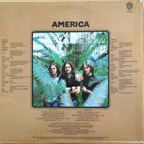 America (2) : America (LP, Album, RP, Ter)