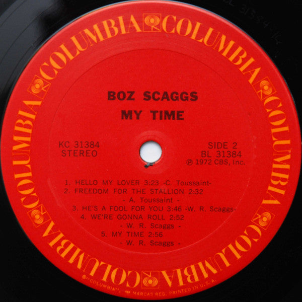 Boz Scaggs : My Time (LP, Album, San)