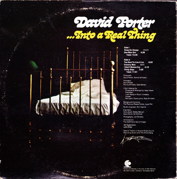 David Porter : ...Into A Real Thing (LP, Album, Pit)