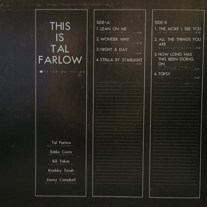 Tal Farlow : This Is Tal Farlow (LP, Album, Mono, RE, Gat)