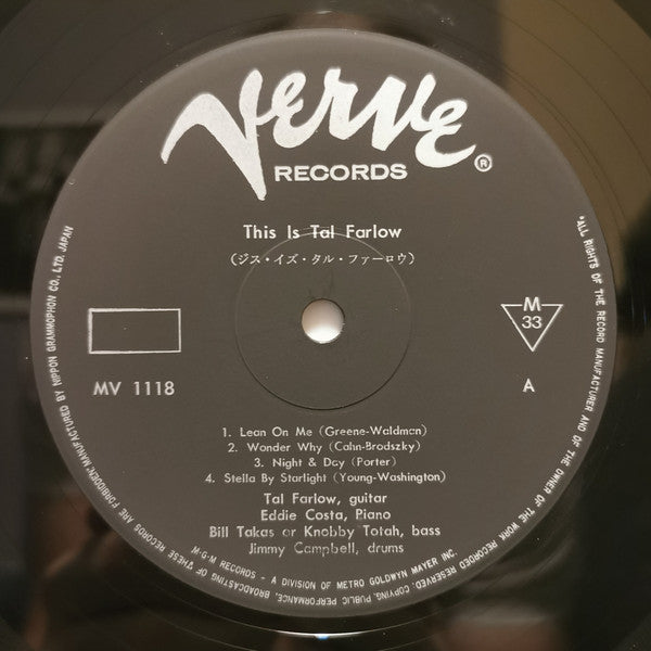 Tal Farlow : This Is Tal Farlow (LP, Album, Mono, RE, Gat)