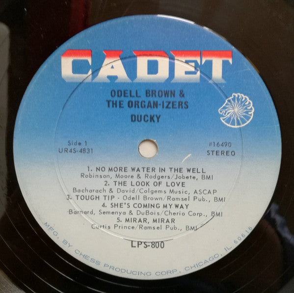 Odell Brown & The Organ-izers : Ducky (LP, Album, Ind)