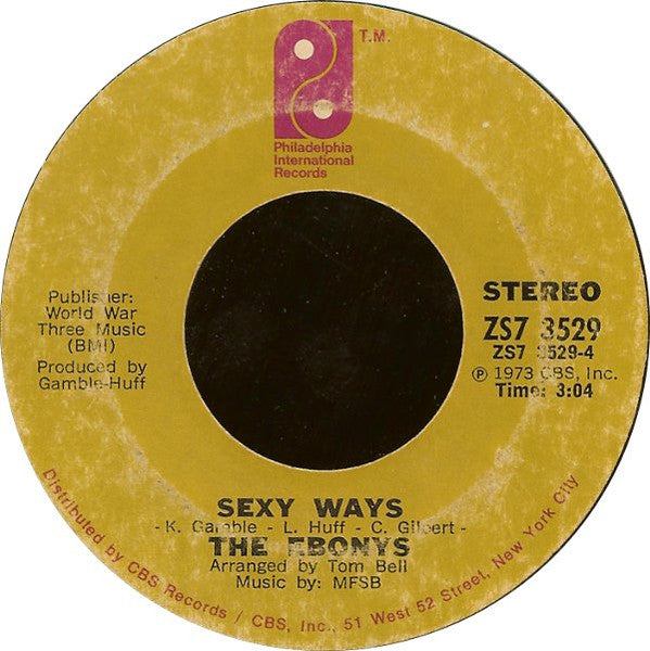 The Ebonys : It's Forever (7", Single, Styrene)