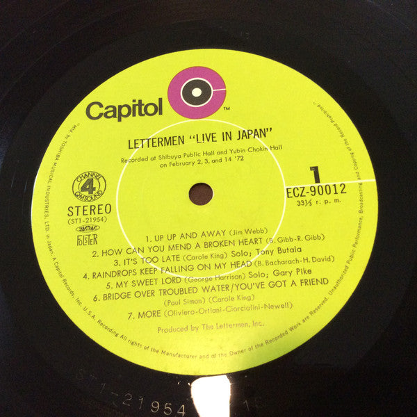Lettermen* : Live In Japan (LP, Album, Quad, Gat)