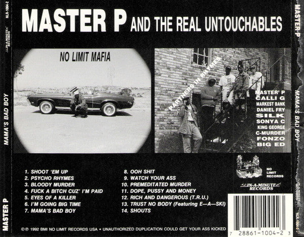 Master P : Mama's Bad Boy (CD, Album, RE)