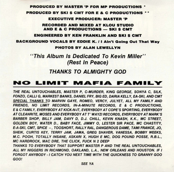 Master P : Mama's Bad Boy (CD, Album, RE)