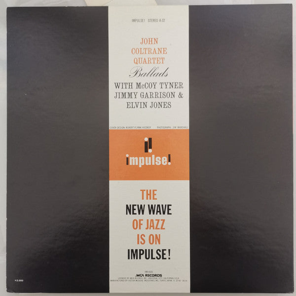 John Coltrane Quartet*  With  McCoy Tyner, Jimmy Garrison  &  Elvin Jones : Ballads (LP, Album, RE, Gat)