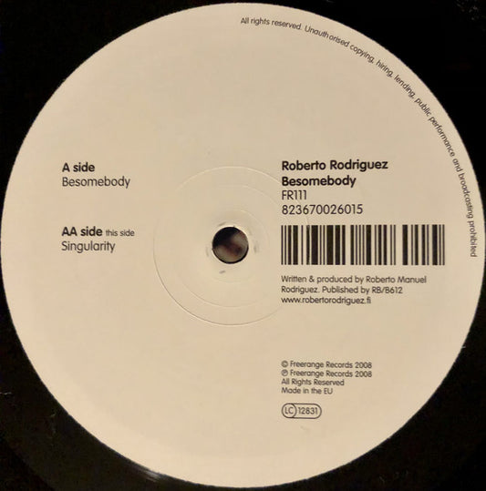 Roberto Rodriguez : Besomebody / Singularity (12")