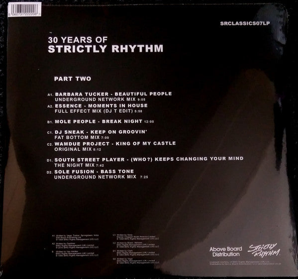 Various : 30 Years Of Strictly Rhythm Part Two (2x12", Comp)